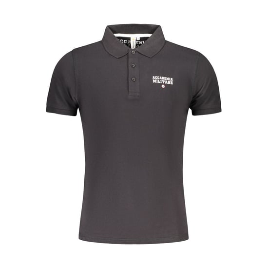 Polo de Hombre de Algodón Negro Accademia Militare - Image 1