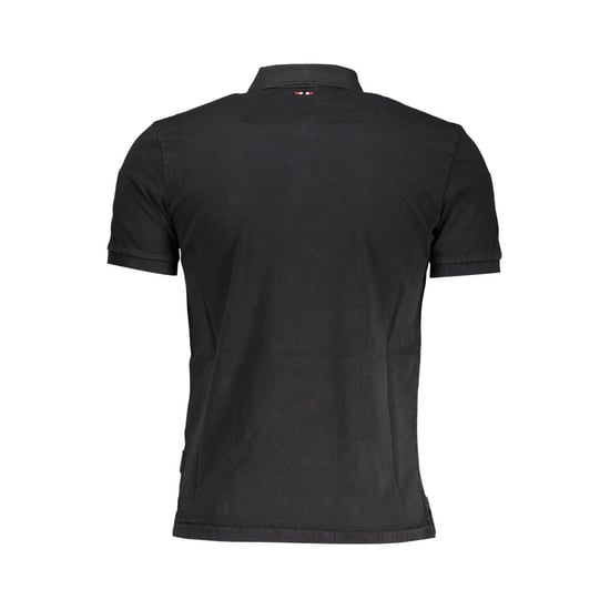 Camiseta Polo de Algodón Negra para Hombre Napapijri - Image 2