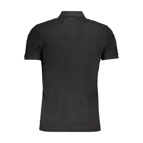Camisa Polo de Algodón Negra para Hombre Gianmarco Venturi - Image 2
