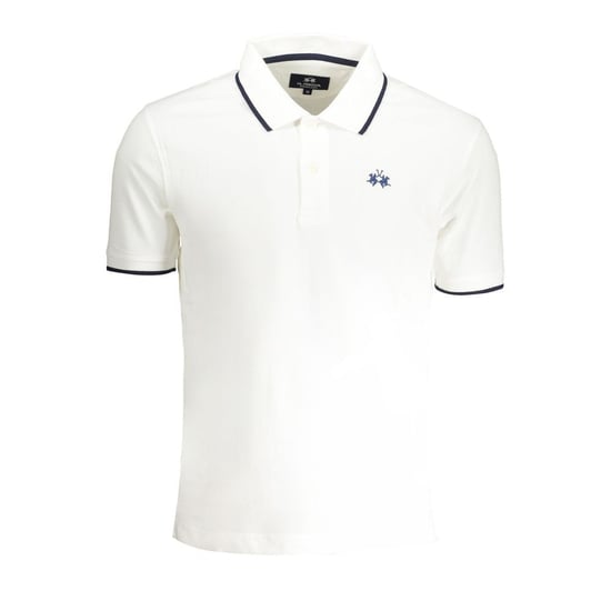 Camisa Polo de Hombre de Algodón Blanco La Martina - Image 1