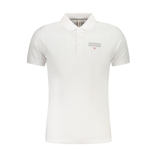 Polo de Hombre de Algodón Blanco Academia Militar - Image 1