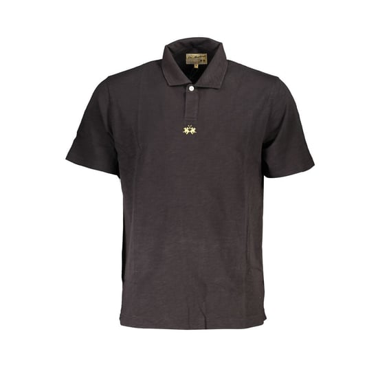 Camisa Polo de Algodón Negra para Hombre La Martina - Image 1