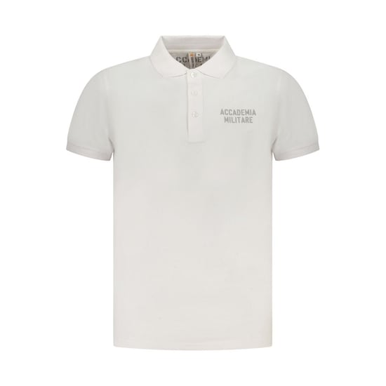 Camiseta Polo Masculina de Algodón Blanca de la Academia Militar - Image 1