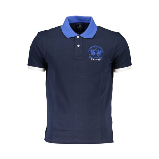 Camisa Polo de Hombre de Algodón Azul La Martina - Image 1