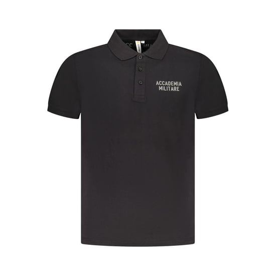 Polo de Hombre de Algodón Negro Accademia Militare - Image 1