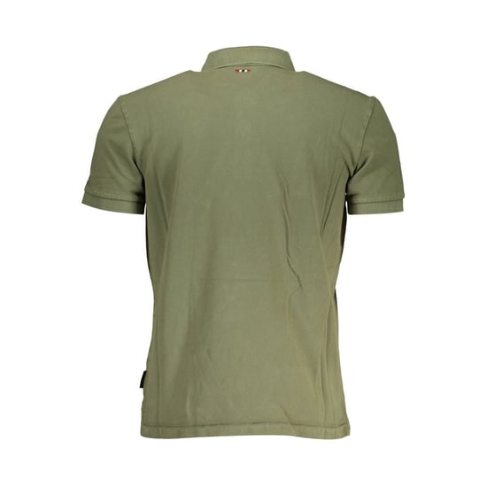 Polo de Hombre Napapijri Verde de Algodón - Image 2
