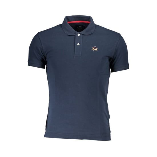 Camisa Polo de Hombre de Algodón Azul La Martina - Image 1