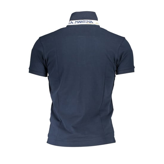 Camisa Polo de Hombre de Algodón Azul La Martina - Image 2