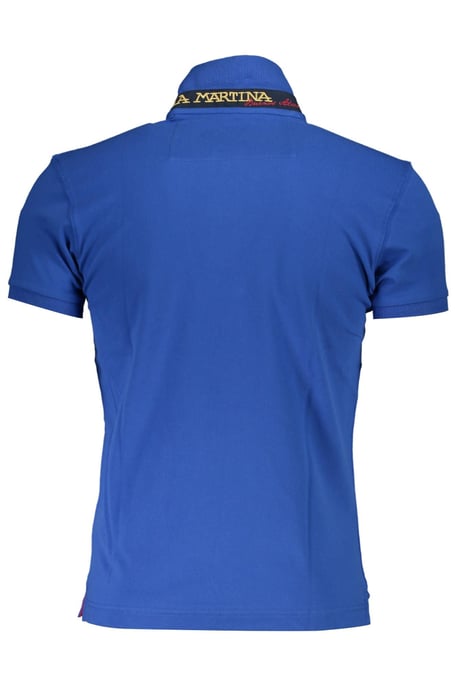 La Martina Camisa Polo de Algodón Azul - Image 3