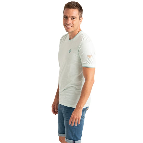 Camiseta de manga corta de micro-rayas para hombres PRI2532 - Image 2