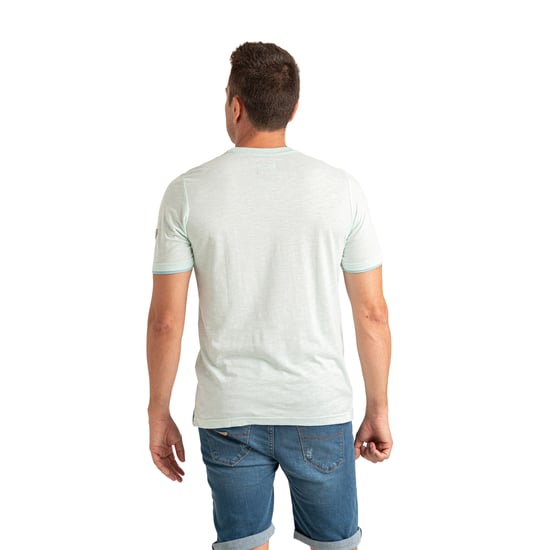 Camiseta de manga corta de micro-rayas para hombres PRI2532 - Image 5