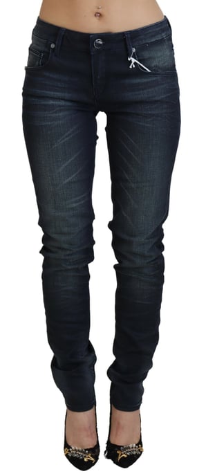 Jeans ajustados de mezclilla con elasticidad - Image 1