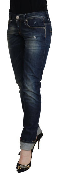 Jeans Ajustados con Detalle Desgastado - Image 2