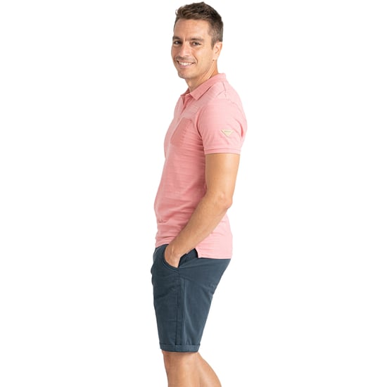 Camisa Polo de Algodón de Manga Corta para Hombre con Bolsillo, Textura a Rayas PRI2641 - Image 3