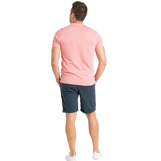 Camisa Polo de Algodón de Manga Corta para Hombre con Bolsillo, Textura a Rayas PRI2641 - Image 4