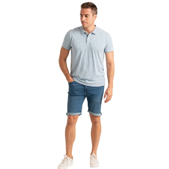Camisa Polo de Manga Corta para Hombre con Textura y Estampado de Llama PRI2645 - Image 3