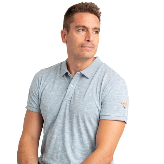 Camisa Polo de Manga Corta para Hombre con Textura y Estampado de Llama PRI2645 - Image 4