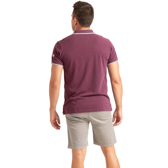 Camisa polo de manga corta para hombre, tejido de algodón melange PRI2636 - Image 5