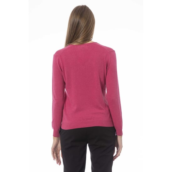Suéter de Cashmere Fucsia para Mujeres Baldinini Trend - Image 3