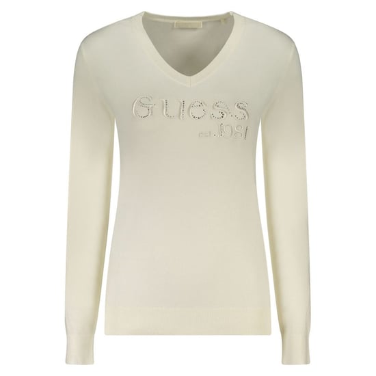 Camiseta de Manga Larga de Viscosa Blanca para Mujer de Guess Jeans - Image 1