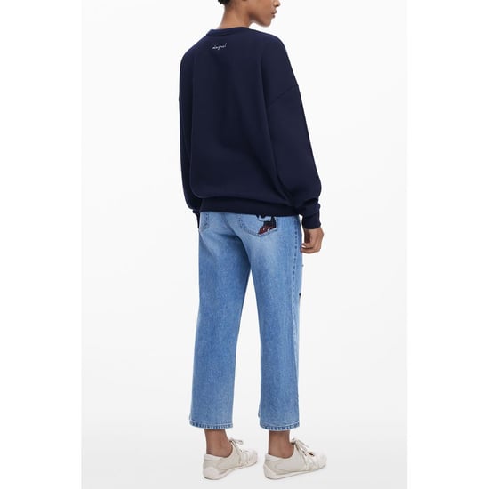 Sudadera de algodón para mujer Desigual Blu - Image 2