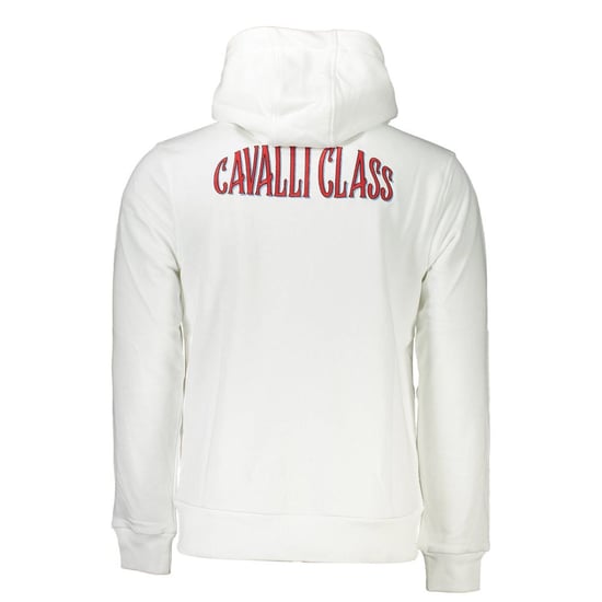 Sudadera con capucha blanca de algodón para hombre Cavalli Class - Image 2