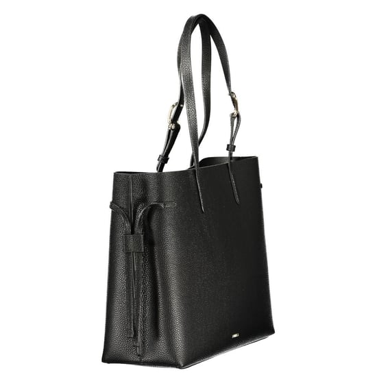 Bolso de Mano de Cuero Negro para Mujeres Furla - Image 3