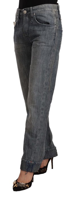 Jeans Boyfriend ajustados con puños - Image 2