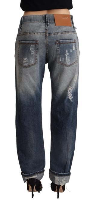 Jeans Boyfriend Desgastados con Roturas - Image 2