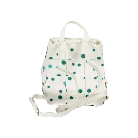 Mochila de mujer blanca de poliuretano Desigual - Image 2