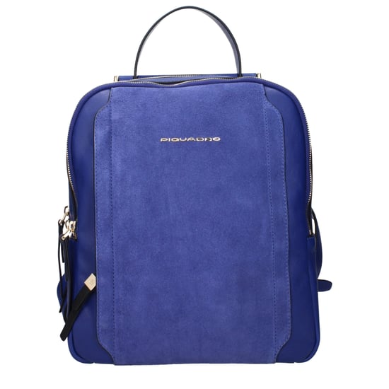 Mochila de Cuero Azul Piquadro - Image 1