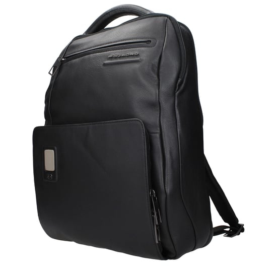 Mochila de Cuero Negra Piquadro - Image 2