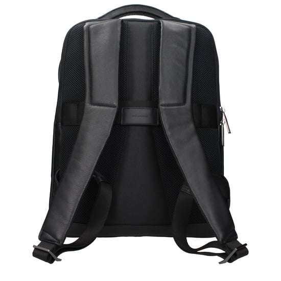 Mochila de Cuero Negra Piquadro - Image 3