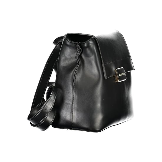 Mochila de mujer negra de poliuretano Mario Valentino - Image 3
