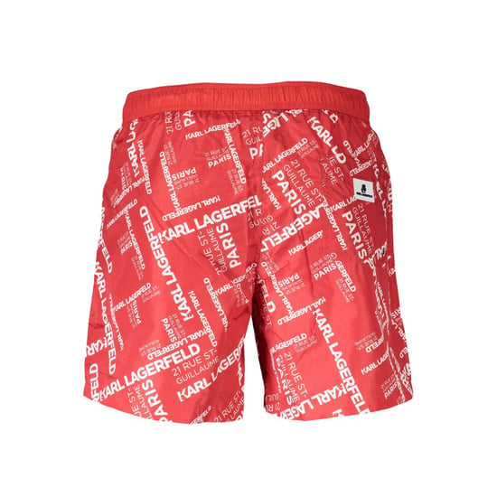 Karl Lagerfeld Rosso Boxers de Baño de Poliéster para Hombre - Image 2