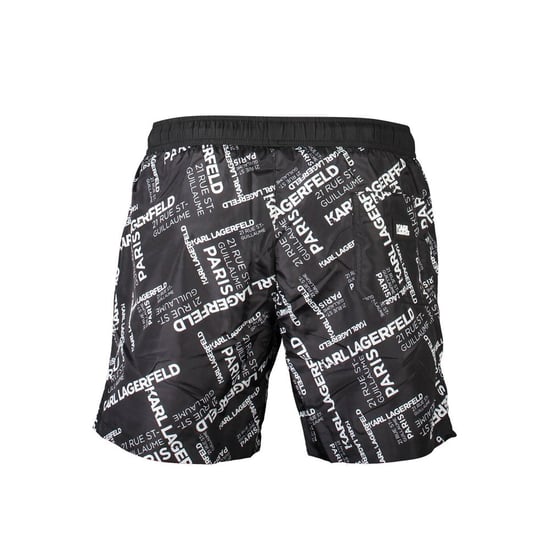Karl Lagerfeld Boxer de Baño para Hombre de Poliéster Negro - Image 2
