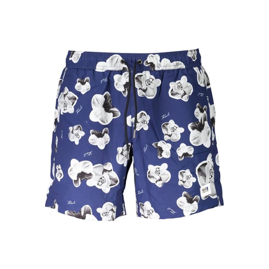 Boxer de baño para hombre en poliéster azul de Karl Lagerfeld - Image 1