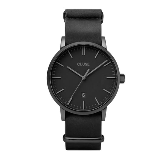Reloj de vestir de cuero negro Cluse - Image 1