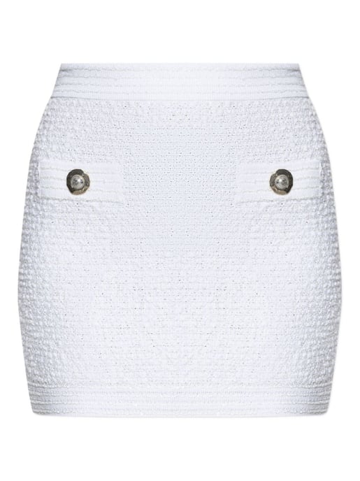 Falda corta de tweed - Image 2
