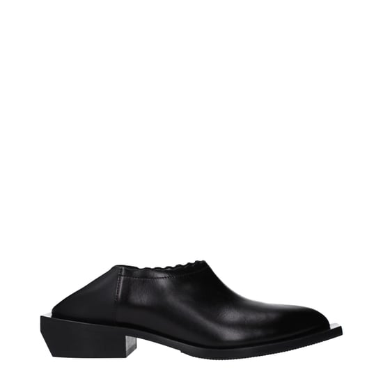 Mules de Cuero Negros Moschino - Image 1