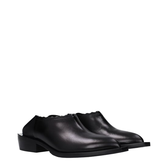 Mules de Cuero Negros Moschino - Image 2