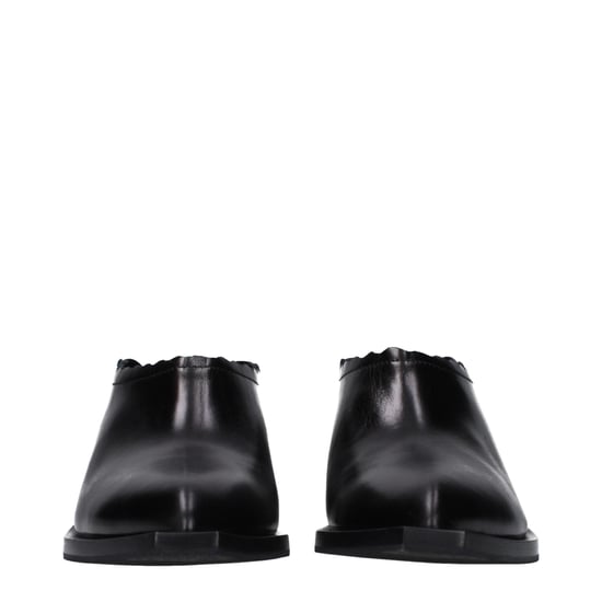 Mules de Cuero Negros Moschino - Image 3