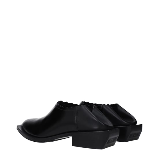 Mules de Cuero Negros Moschino - Image 4