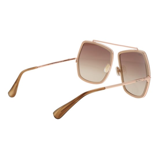 Gafas de sol metálicas beige Max Mara - Image 3