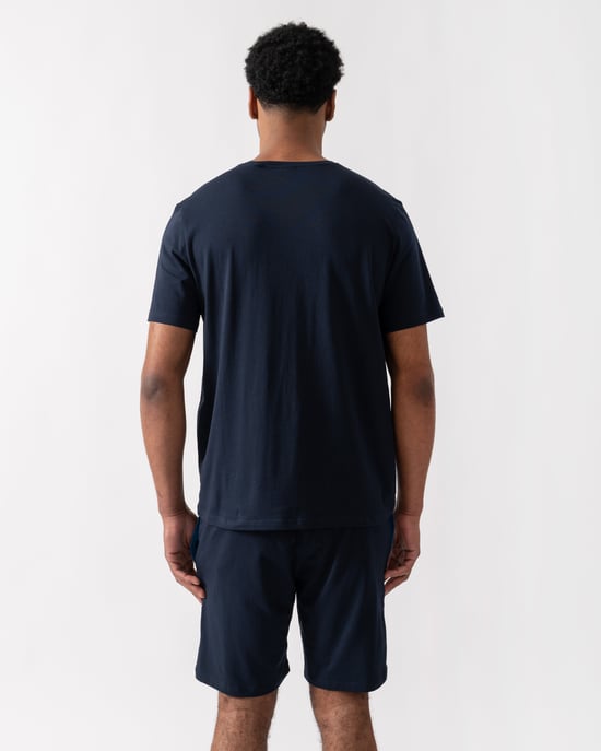 Camiseta azul con logo bordado Mix&Match - Image 2