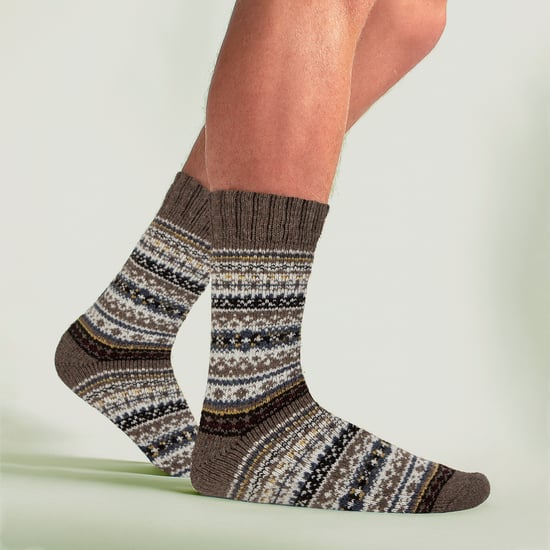Calcetines de senderismo para hombre de mezcla de lana, calcetines de bota acolchados - Image 3