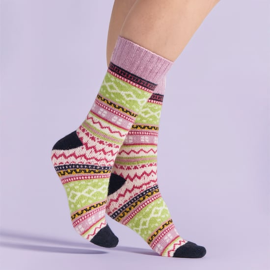 Calcetines de senderismo para mujeres con mezcla de lana, calcetines acolchados para botas de caminar - Image 3