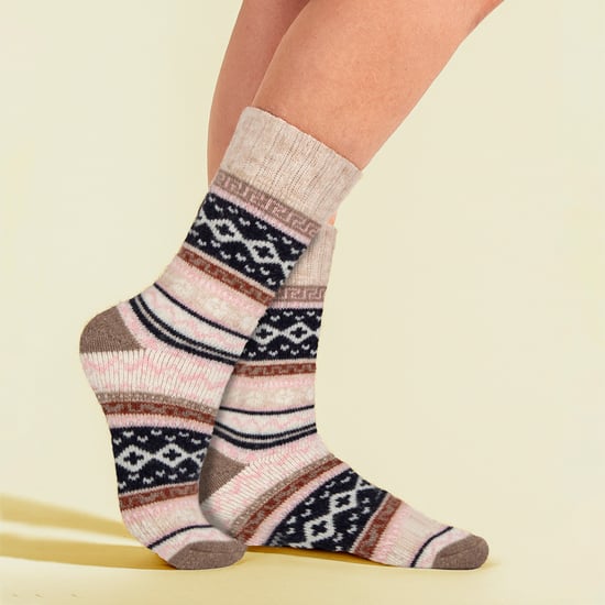 Calcetines de senderismo de mezcla de lana para mujer, con acolchado para botas de caminar - Image 3