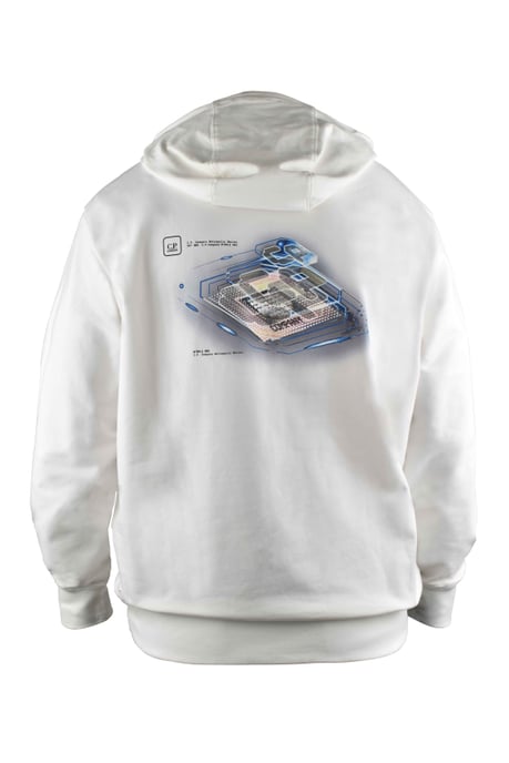 C.P. Company Sudadera con capucha Blanco - Image 2