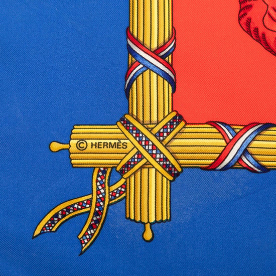 Bufanda de seda 90 de segunda mano de la République Française Liberté Égalité Fraternité - Image 6